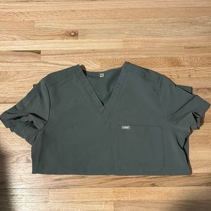 Code NXT Olive Green Scrub Top Size S